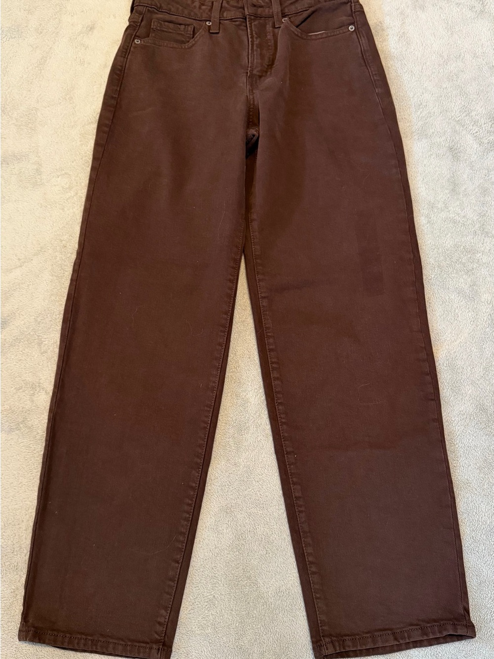Old Navy High-Rise O.G. Loose Jeans in Dark Brown